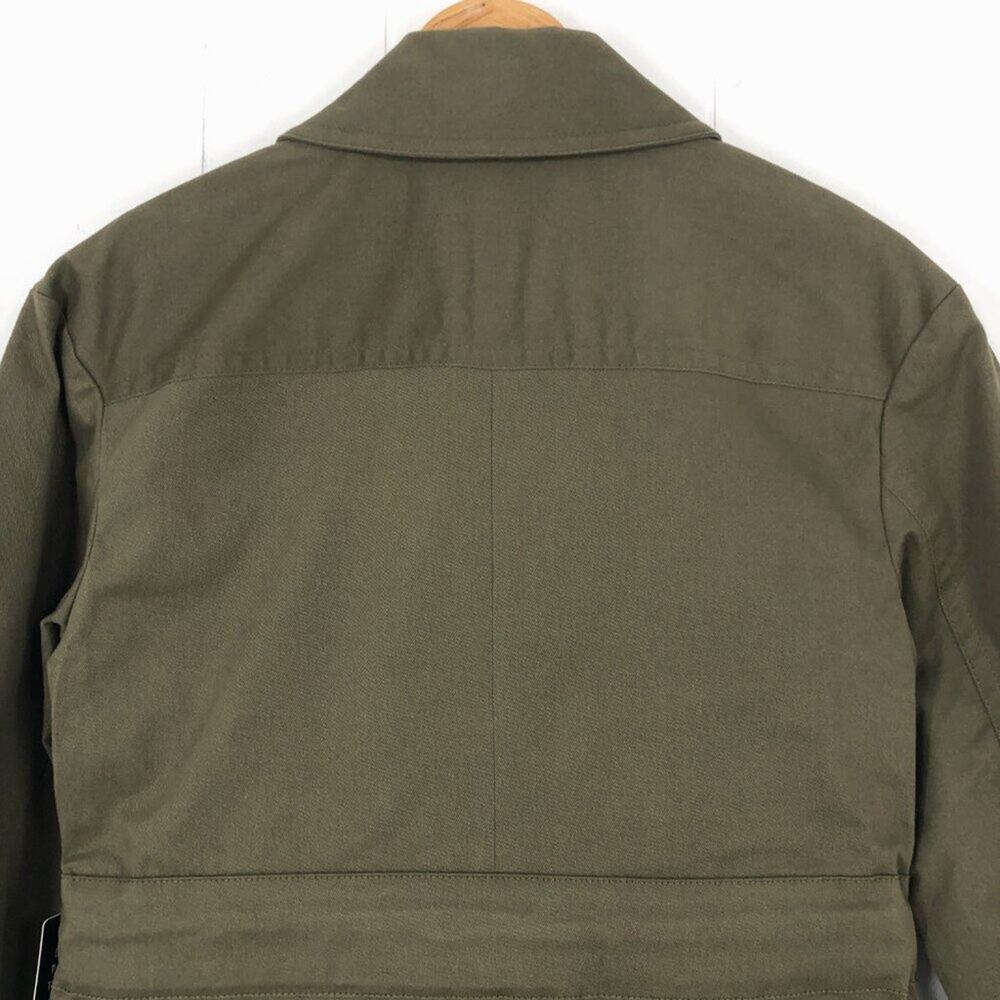 Express Utility Jacket Oversized Pockets Belt Cot… - image 8